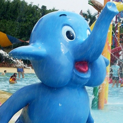 Disesuaikan Octopus Semprot Taman Peralatan Fiberglass Air Taman Untuk Anak-Anak