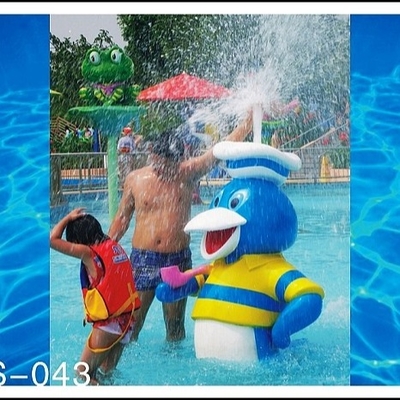 Semprot bermain semprot peralatan Bebek Park Aqua, air Sprayground struktur OEM