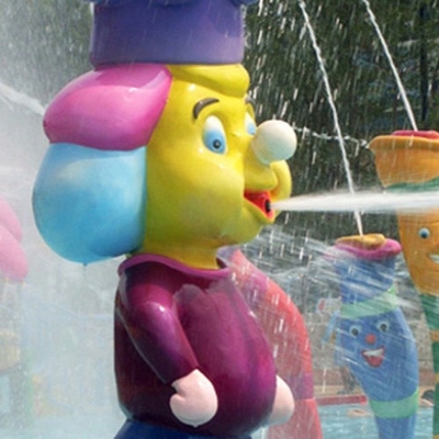 Air Sprayground Aqua bermain Air Park, monyet kartun berbentuk semprot Park peralatan