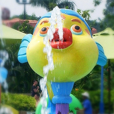 Air Sprayground Aqua bermain Air Park, monyet kartun berbentuk semprot Park peralatan