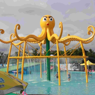 Anak / Dewasa Entertainment Paus Semprot Taman Peralatan Untuk 0,3 - 0,6 m Kedalaman Air untuk Water Park