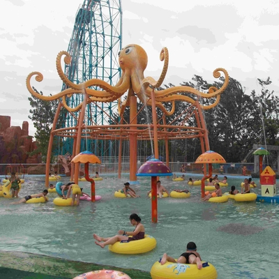 Anak / Dewasa Entertainment Paus Semprot Taman Peralatan Untuk 0,3 - 0,6 m Kedalaman Air untuk Water Park