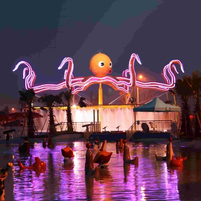 Anak / Dewasa Entertainment Paus Semprot Taman Peralatan Untuk 0,3 - 0,6 m Kedalaman Air untuk Water Park
