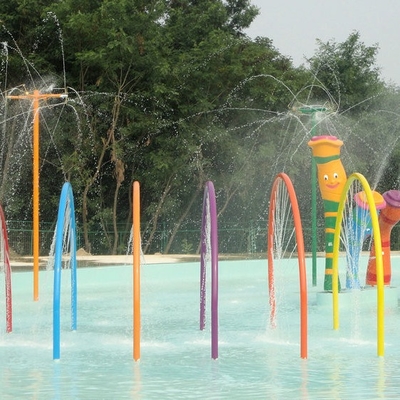 Semprot Taman Peralatan Aqua Mainkan Semprot Icon Building Block Semprot Air Sprayground