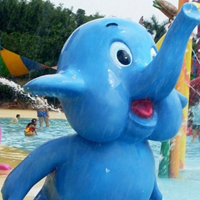 Semprot kecil gajah air permainan, bermain air mancur Aqua struktur, peralatan semprot Park