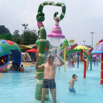Disesuaikan semprot Aqua bermain air permainan, peralatan Fiberglass Water Park