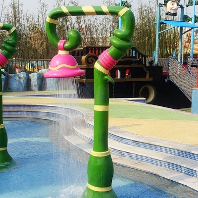 Disesuaikan semprot Aqua bermain air permainan, peralatan Fiberglass Water Park