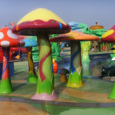 Disesuaikan semprot Aqua bermain air permainan, peralatan Fiberglass Water Park