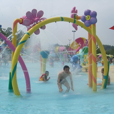 Anak-anak bermain Game air Aqua, Taman hiburan semprot peralatan untuk memercikkan air
