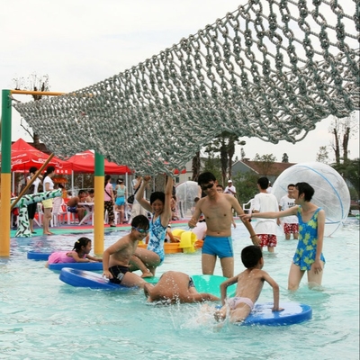 Aqua Park peralatan air kolam renang Aqua bermain Fiberglass Lemna Minor untuk bersenang-senang bermain keluarga