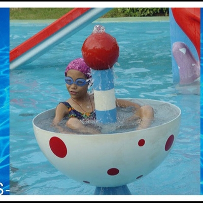 Fiberglass Aqua Play, Semprot Aqua Park Peralatan Untuk Anak-Anak dan Dewasa di Kolam Renang