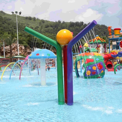 Disesuaikan semprot ikon air warna kolom Aqua bermain, Aqua Park peralatan untuk anak-anak dewasa