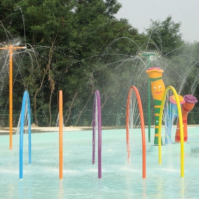 Rainbow Pintu Aqua Play, Semprot Aqua Park Peralatan, Air Mancur Bermain Struktur untuk Anak Water Park