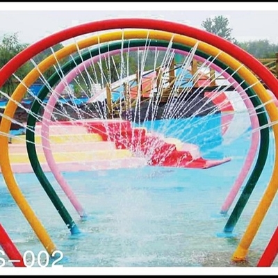 Rainbow Pintu Aqua Play, Semprot Aqua Park Peralatan, Air Mancur Bermain Struktur untuk Anak Water Park