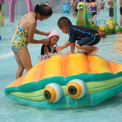 Fiberglass Air Playground Equipment Semprot Shell Aqua Bermain Untuk Amusement Park