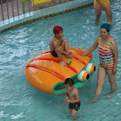 Fiberglass Air Playground Equipment Semprot Shell Aqua Bermain Untuk Amusement Park