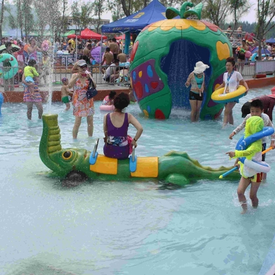 Semprot Crocodile Aqua Bermain Air Sprayground Peralatan untuk Water Park