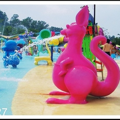 Kanguru air Sprayground Aqua bermain, peralatan bermain anak semprotan air yang disesuaikan