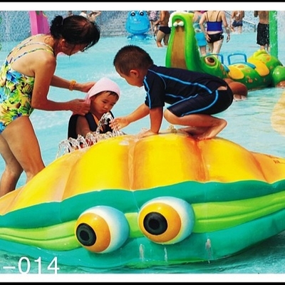 Fiberglass Air Playground Equipmentv Semprot Shell Aqua Bermain Fiberglass Sprayground