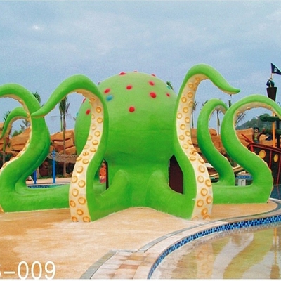 Fiberglass Octopus Aqua Putar dari Amusement Park Family Rekreasi