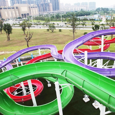 Fun Backyard Kustom Air Renang Slides Untuk Keluarga, Taman Hiburan / Water Park Equipment