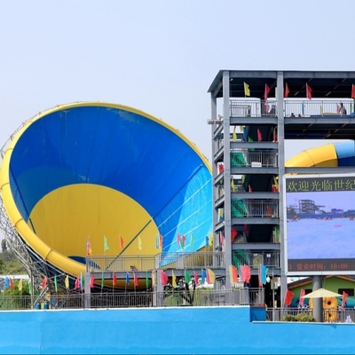 Slide Tornado Taman Air Dengan 304 Stainless Steel Screw, 1100 M3 / H Air Minum