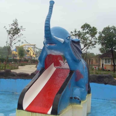Kartun Berbentuk Fiberglass Air Renang Slides untuk Mini Anak Water Park