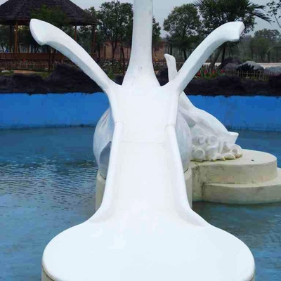 Commercial Fiberglass Air Renang Slides dengan menarik Kartun Berbentuk