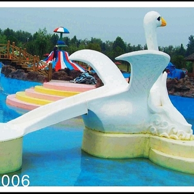 Commercial Fiberglass Air Renang Slides dengan menarik Kartun Berbentuk