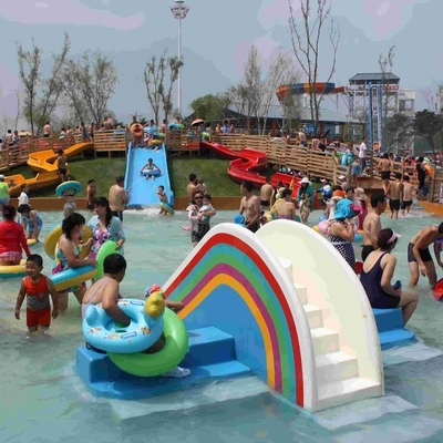 Slide fiberglass Air kolam renang di Medium Air Playground (XPH-001)
