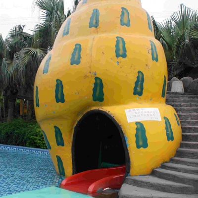 Keluarga Aqua Park Resorts Kolam Renang Commercial Air Slide Untuk Anak-Anak Water Park