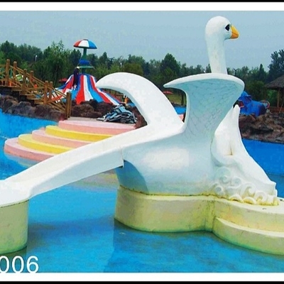 Disesuaikan Cygnet Slide permainan untuk anak-anak, Kolam Renang Fiberglass kecil air slide