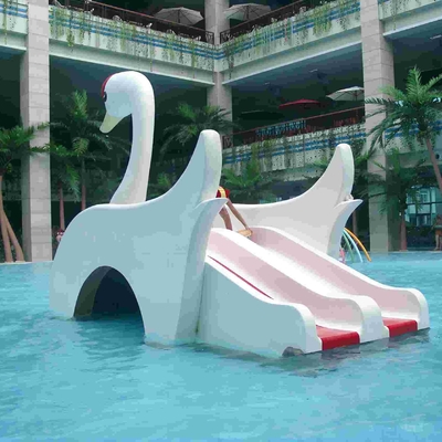 Taman air peralatan angsa kecil anak-anak air Slide, Fiberglass kolam air slide untuk anak-anak
