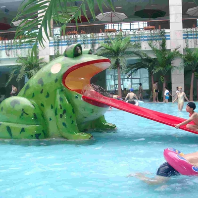 Katak kolam bentuk air slide, Aqua Park Fiberglass kecil geser untuk anak-anak