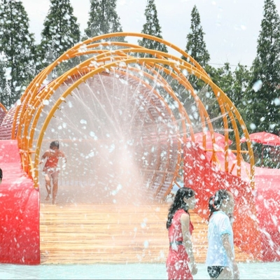 Peralatan bermain kepiting Maze hiburan kolam, Taman air besar Aqua bermain