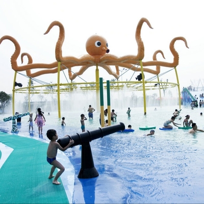 Disesuaikan 8m Tinggi Octopus Semprot Untuk Aqua Water Playground Equipment