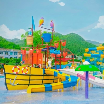 Perosotan Air Perahu Fiberglass Anti-statis untuk Taman Air