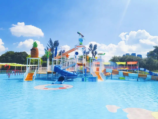 Studi Kelayakan Taman Air Butterfly Area Bermain Air untuk Anak-anak Peralatan Permainan Air Percikan Air