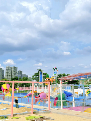 Taman air Studi kelayakan Taman bermain air untuk anak-anak Peralatan permainan air untuk percikan air