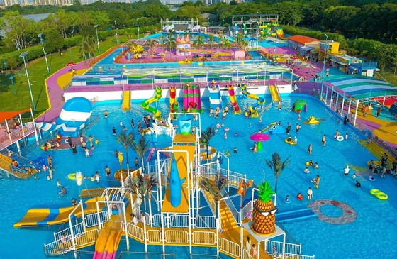 Taman air Studi kelayakan Taman bermain air untuk anak-anak Peralatan permainan air untuk percikan air
