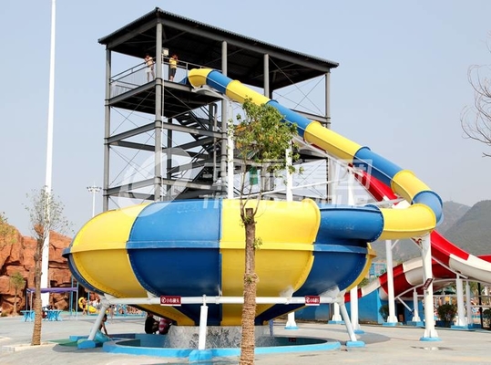 Big Water Park Commercial Fiberglass Water Slides, Kolam Renang Fiberglass