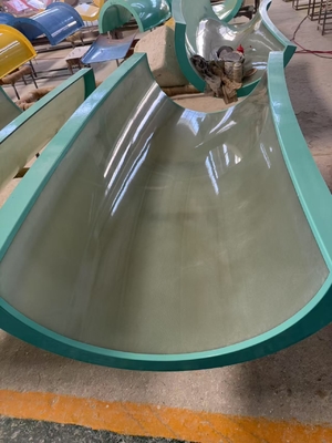 Perosotan Fiberglass Tubuh Aqua Aqua Loop Untuk Kolam Renang Peralatan Vison Waterparks