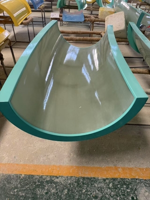 Perosotan Fiberglass Tubuh Aqua Aqua Loop Untuk Kolam Renang Peralatan Vison Waterparks