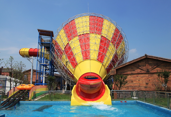 Seluncuran Fiberglass Air Super Tornado Untuk Kolam Desain Peralatan Vison Waterparks