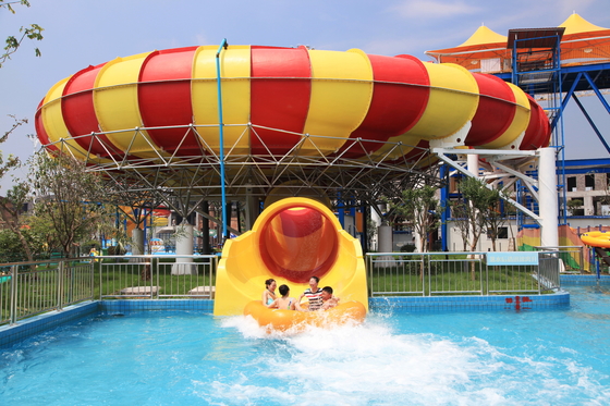 16m Platform Fun Aqua Park Air Fiberglass Meluncur Luncuran Air Giant Space