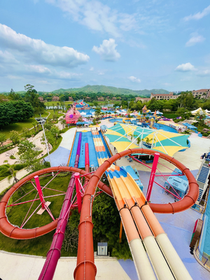 Terbaik Harga Multi-track Slide Amusement Tema Water Park / Water Slide