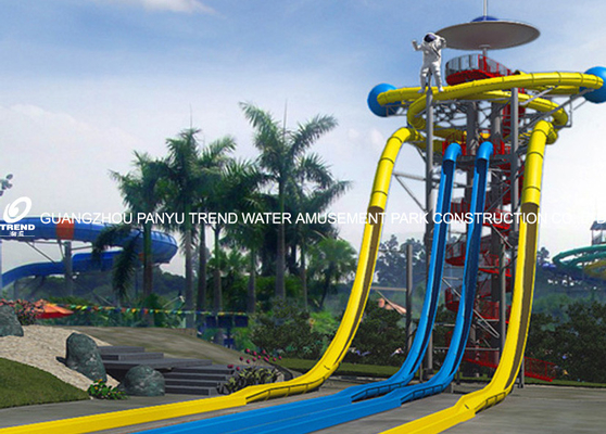 Extraterrestrial Fiberglass super tube Slide Jatuh Bebas Menara Rides (HT-52)