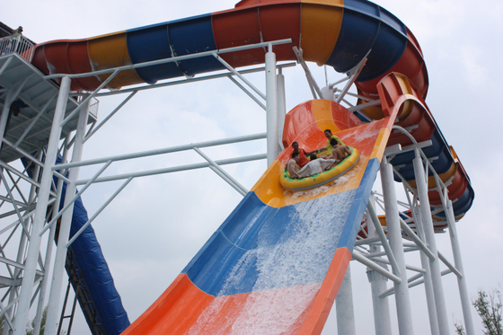 Internet Kecepatan Big Fiberglass Water Slide Pada Taman Air, 360 orang / h
