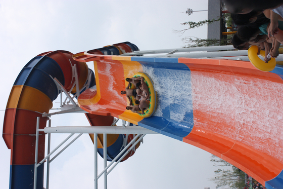 Internet Kecepatan Big Fiberglass Water Slide Pada Taman Air, 360 orang / h