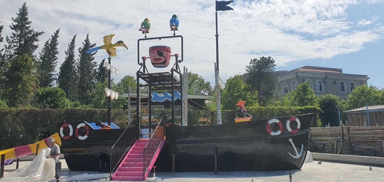 Fiberglass Customzied Vison Bot Waterparks Slide Park Pabrik Peralatan